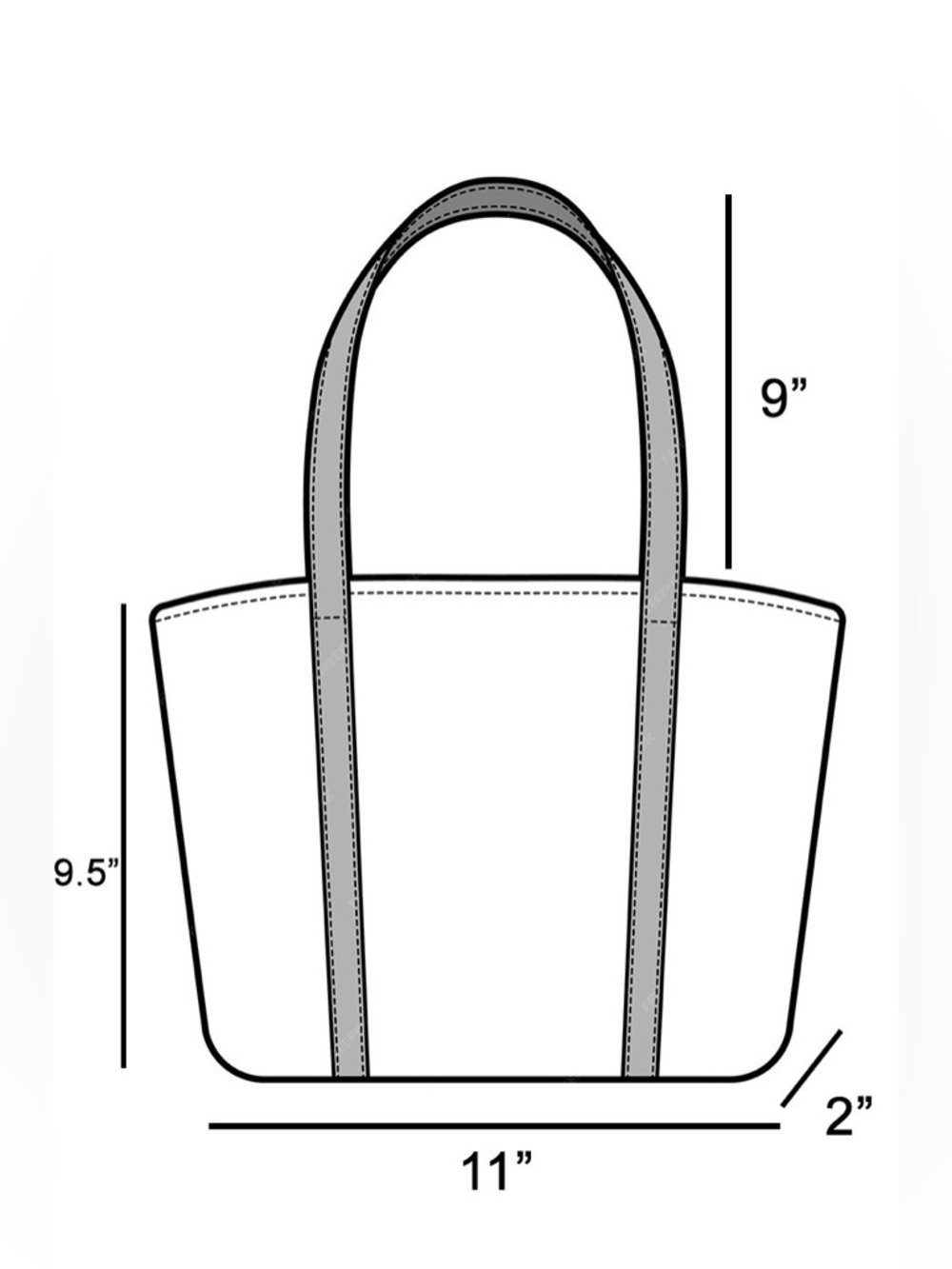 Fame Studded Rivets Hobo Shoulder Bag - Picture 4 of 4